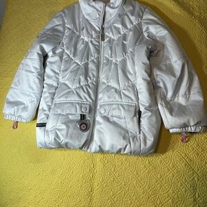 Obermeyer Kids' Shiny Silver Puffer Jacket